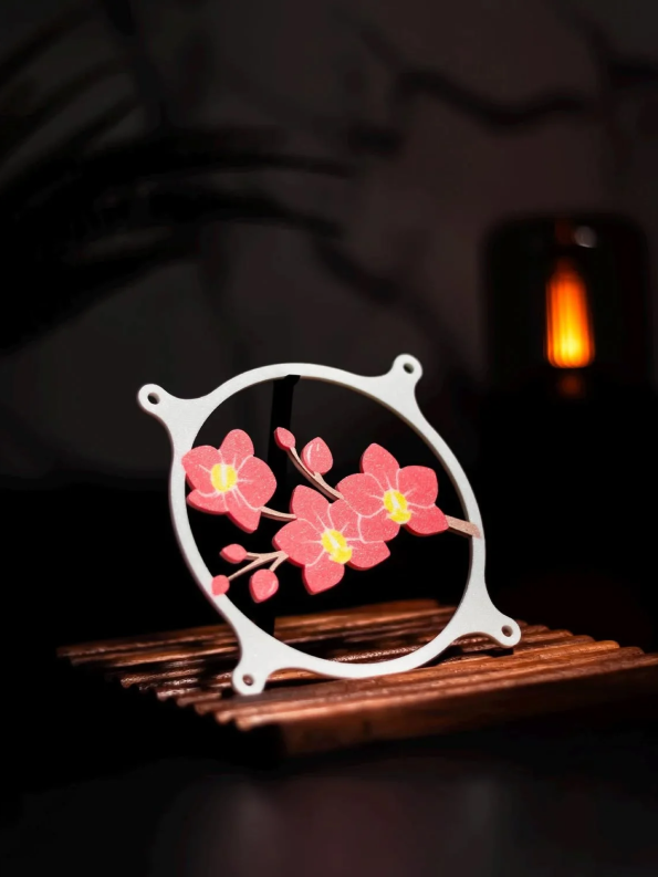 Fan case Orchid 120mm Fan Cover for Gaming Computers - Image 1