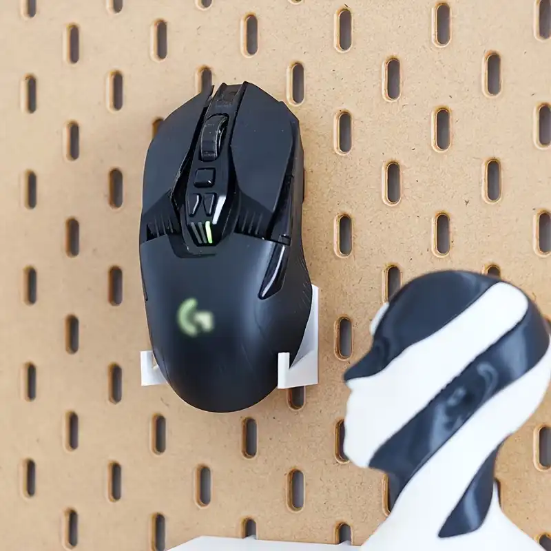 5c08775d-746a-46b8-a80d-479339504536 Mouse Holder Holder for Pegboard -UM01 (Copy) - Image 1