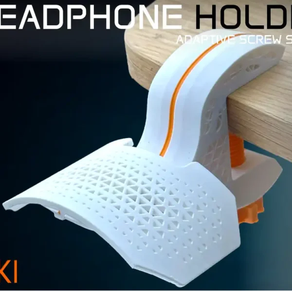 Desk Clamp Headphone Holder – Adaptive Screw Design