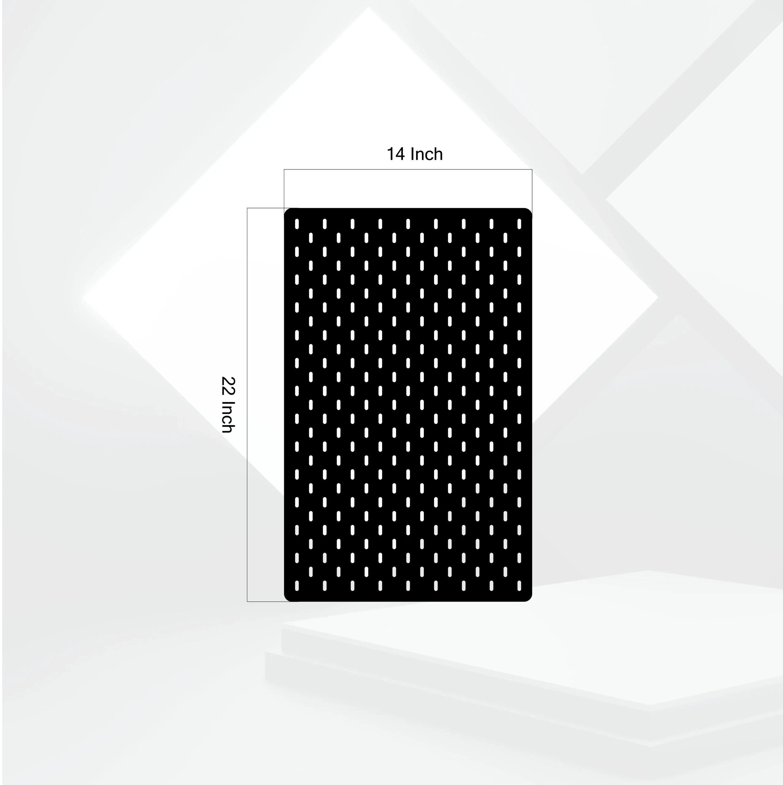 Untitled-1 14×22– Inch Premium Modular Wall Pegboard | Metal or Plywood Option - Image 1