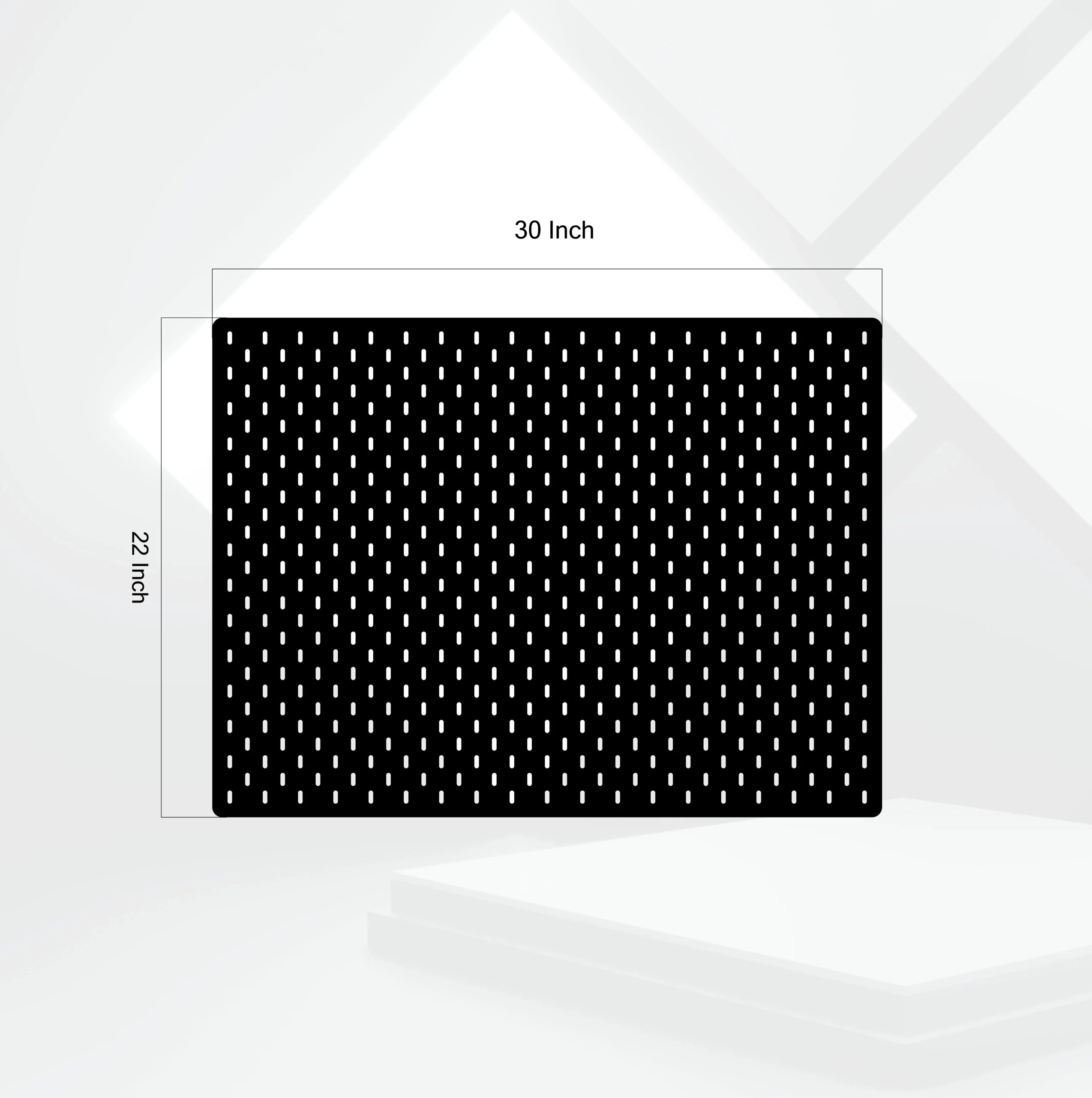 Untitled-12e 30x22 – Inch Premium Horizontal Aesthetic Pegboard Organizer | Metal or Plywood Option - Image 1