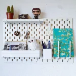 22x14– Inch Premium Horizontal Aesthetic Pegboard Organizer | Metal or Plywood Option - Image 2