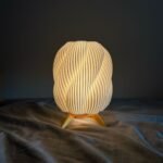 Striped Swirl Aura Lamp – Modern Decorative LED Table Lamp