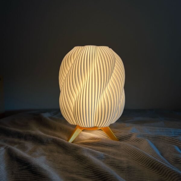 Striped Swirl Aura Lamp – Modern Decorative LED Table Lamp