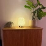 Striped Swirl Aura Lamp – Modern Decorative LED Table Lamp - Image 4