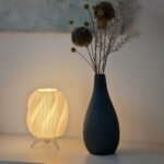 Striped Swirl Aura Lamp – Modern Decorative LED Table Lamp - Image 5