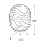 Striped Swirl Aura Lamp – Modern Decorative LED Table Lamp - Image 6
